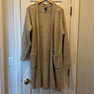 Gap boucle long cardigan size small